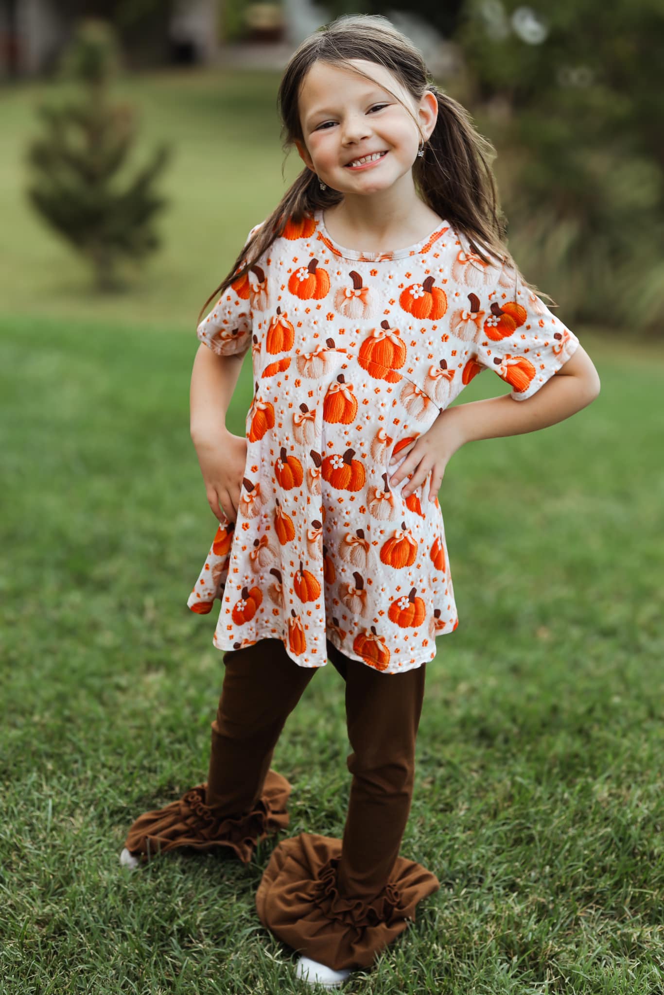 crochet pumpkin Allie top