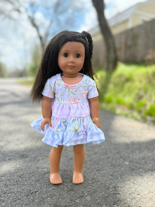 DOLL easter 2025 bella twirl dress and button shorts set