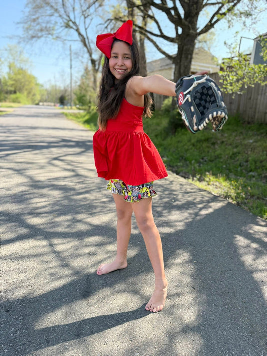 take me out to the softball game shorties