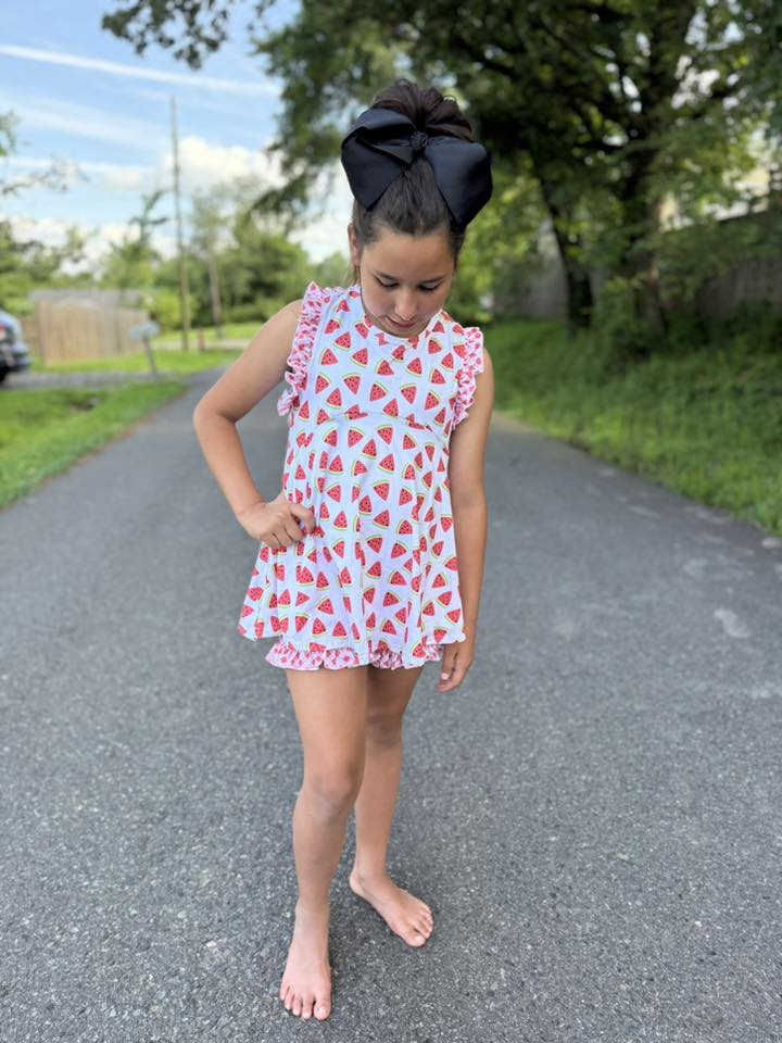 pink gingham shorties