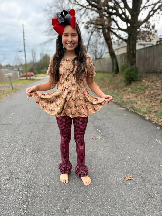 buffalo plaid triple bells