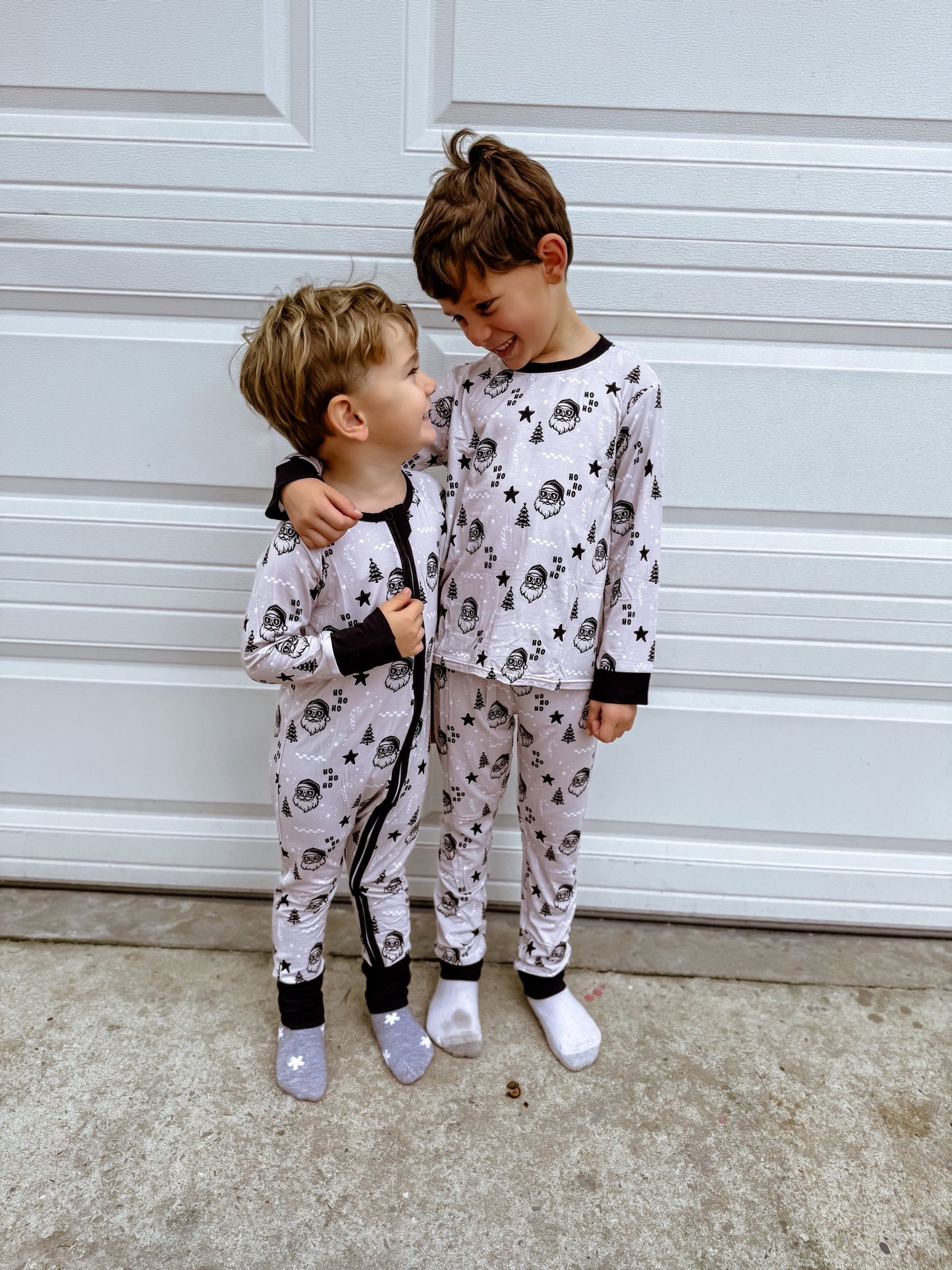 Retro Santa bamboo zippy