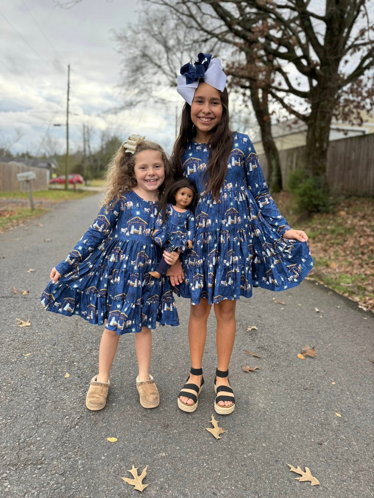 LS nativity Bella twirl dress