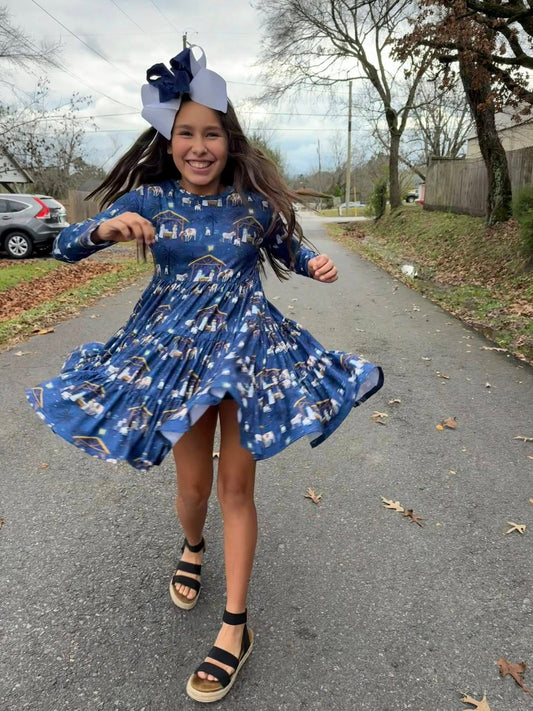 LS nativity Bella twirl dress
