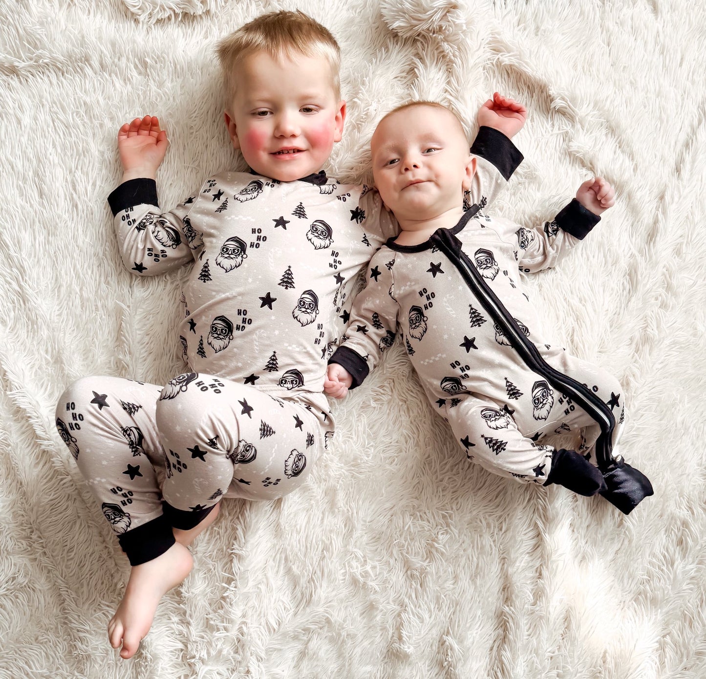 Retro Santa bamboo zippy