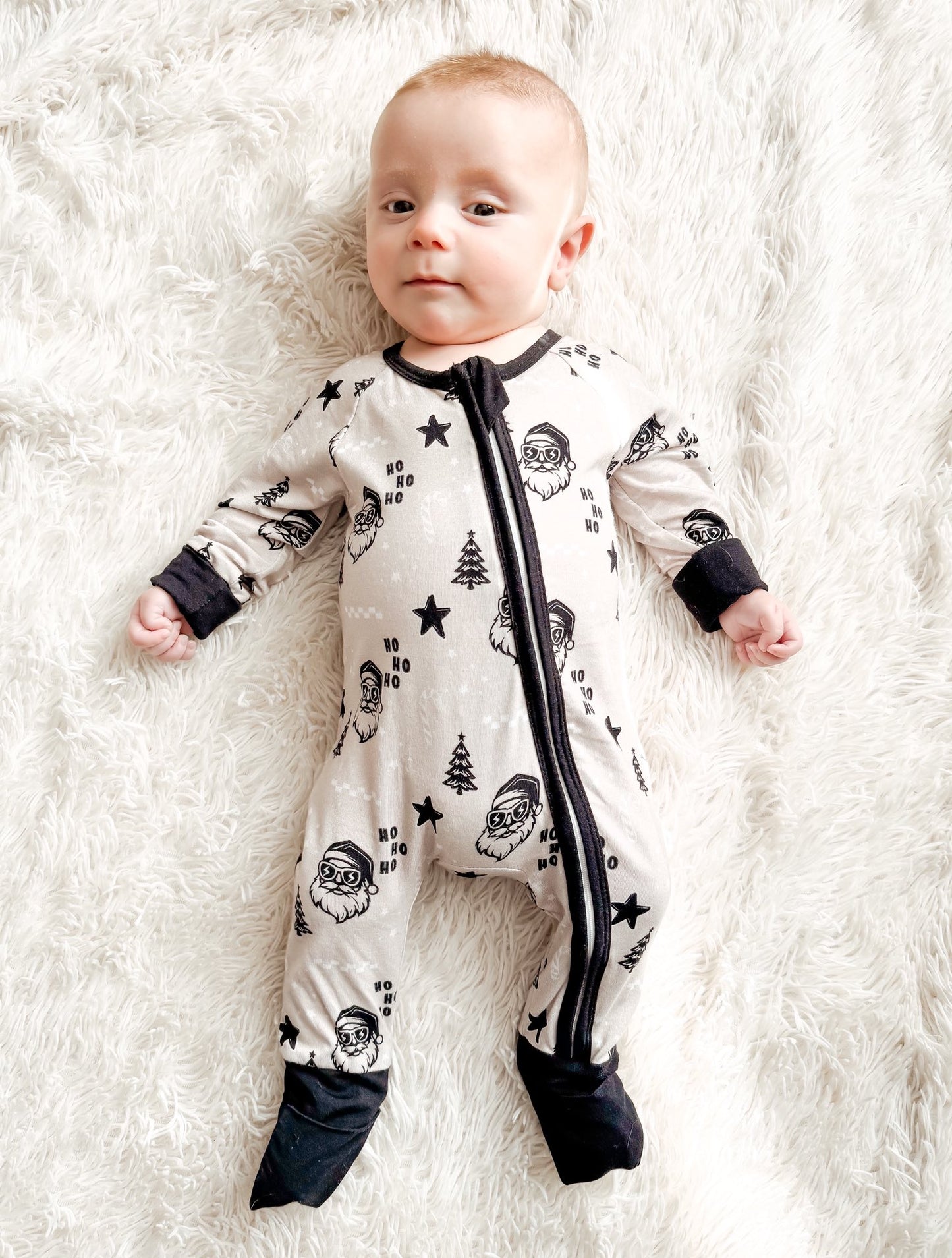 Retro Santa bamboo zippy