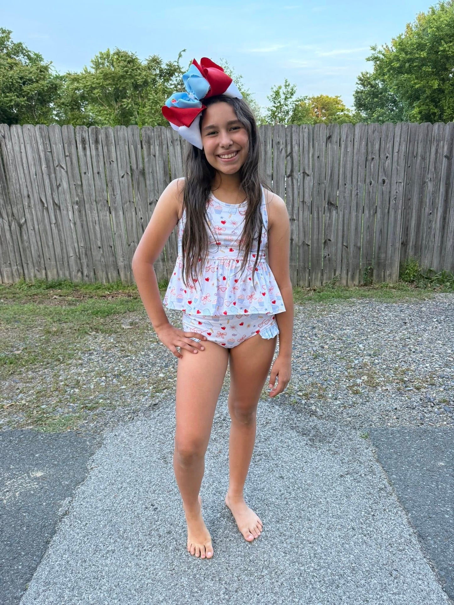 July fun racerback swim