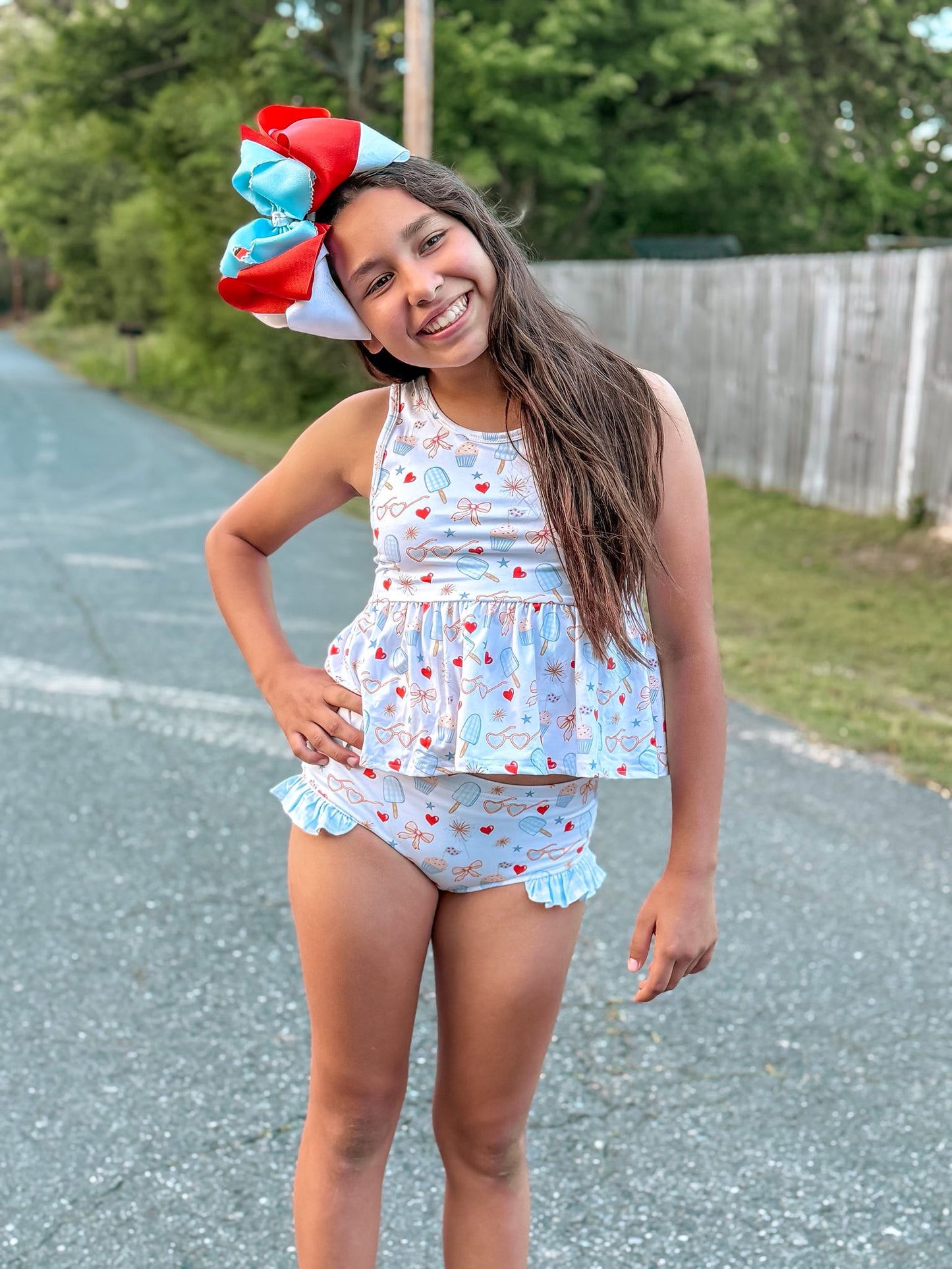 July fun racerback swim