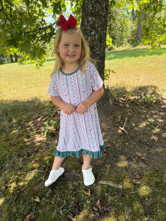 bamboo vertical Christmas gown