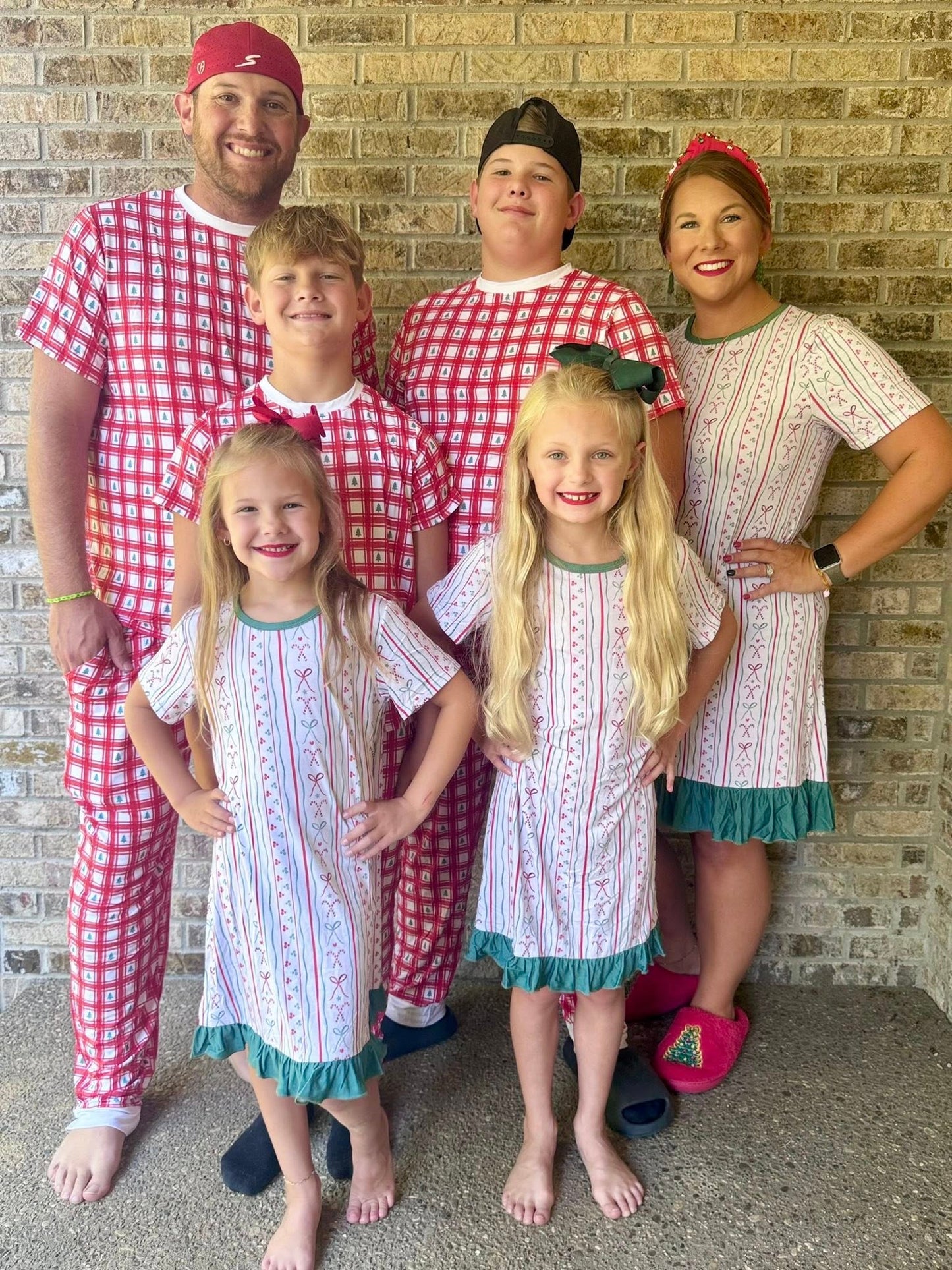 Bamboo Christmas tree plaid Jammie’s with pockets