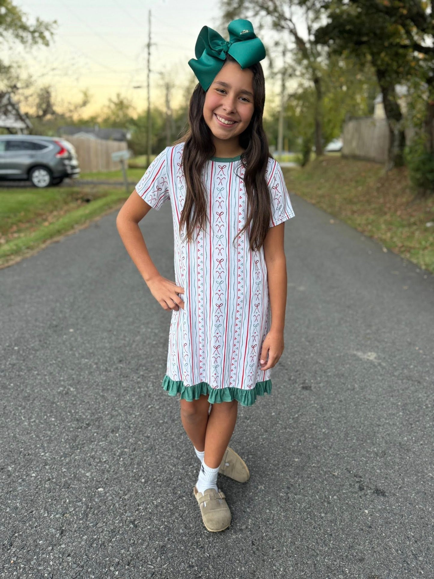 bamboo vertical Christmas gown