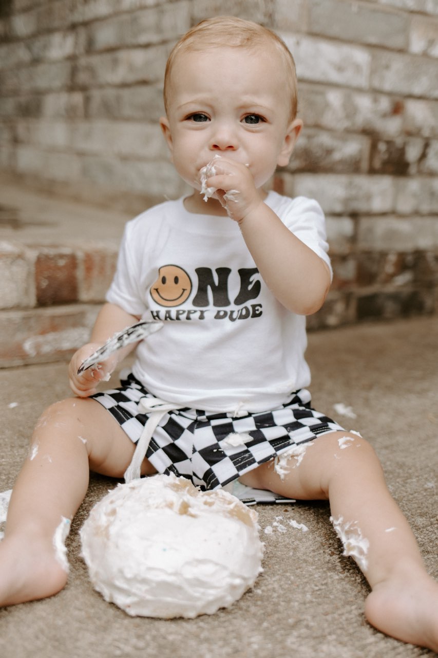 black and white checkered steele swim trunks