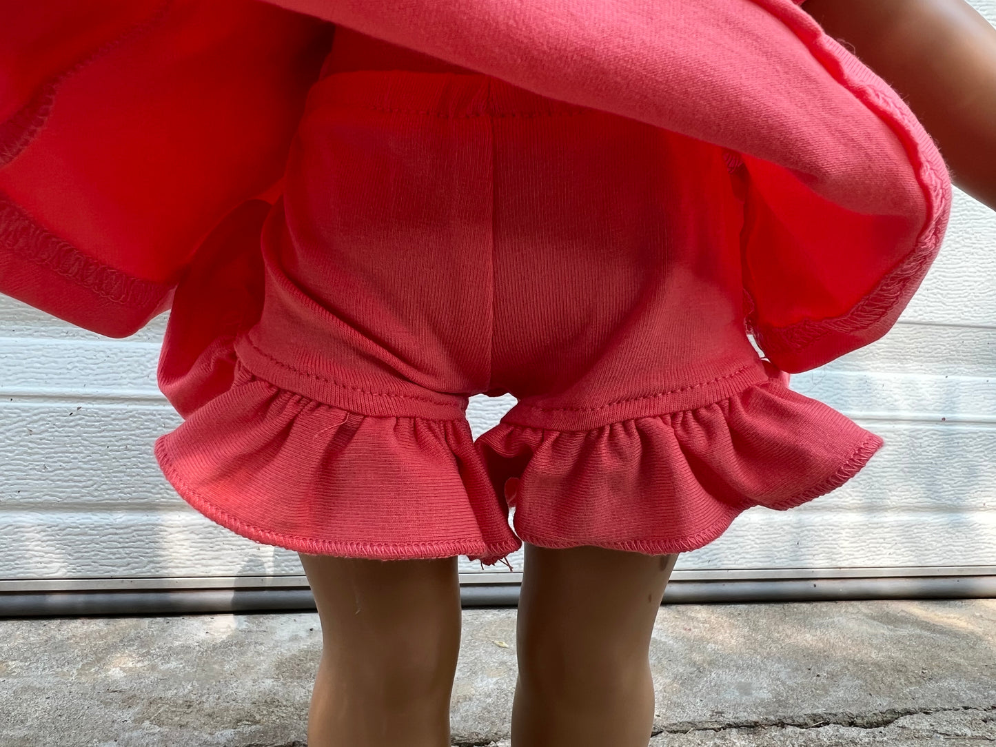 DOLL coral allie top and shorties