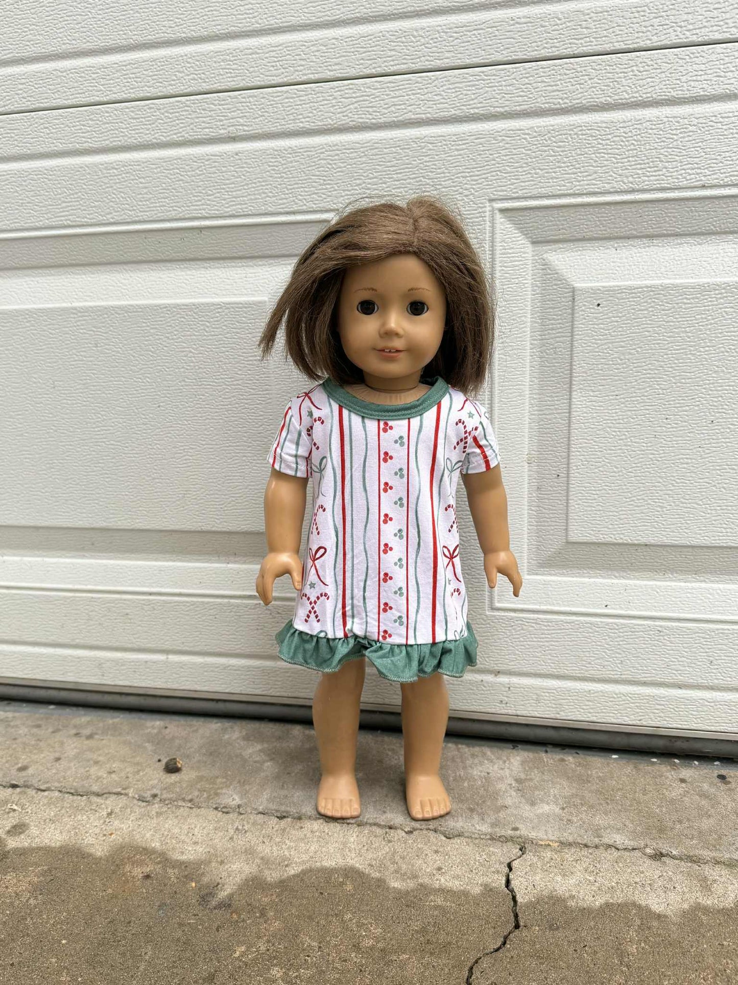 DOLL bamboo vertical Christmas gown