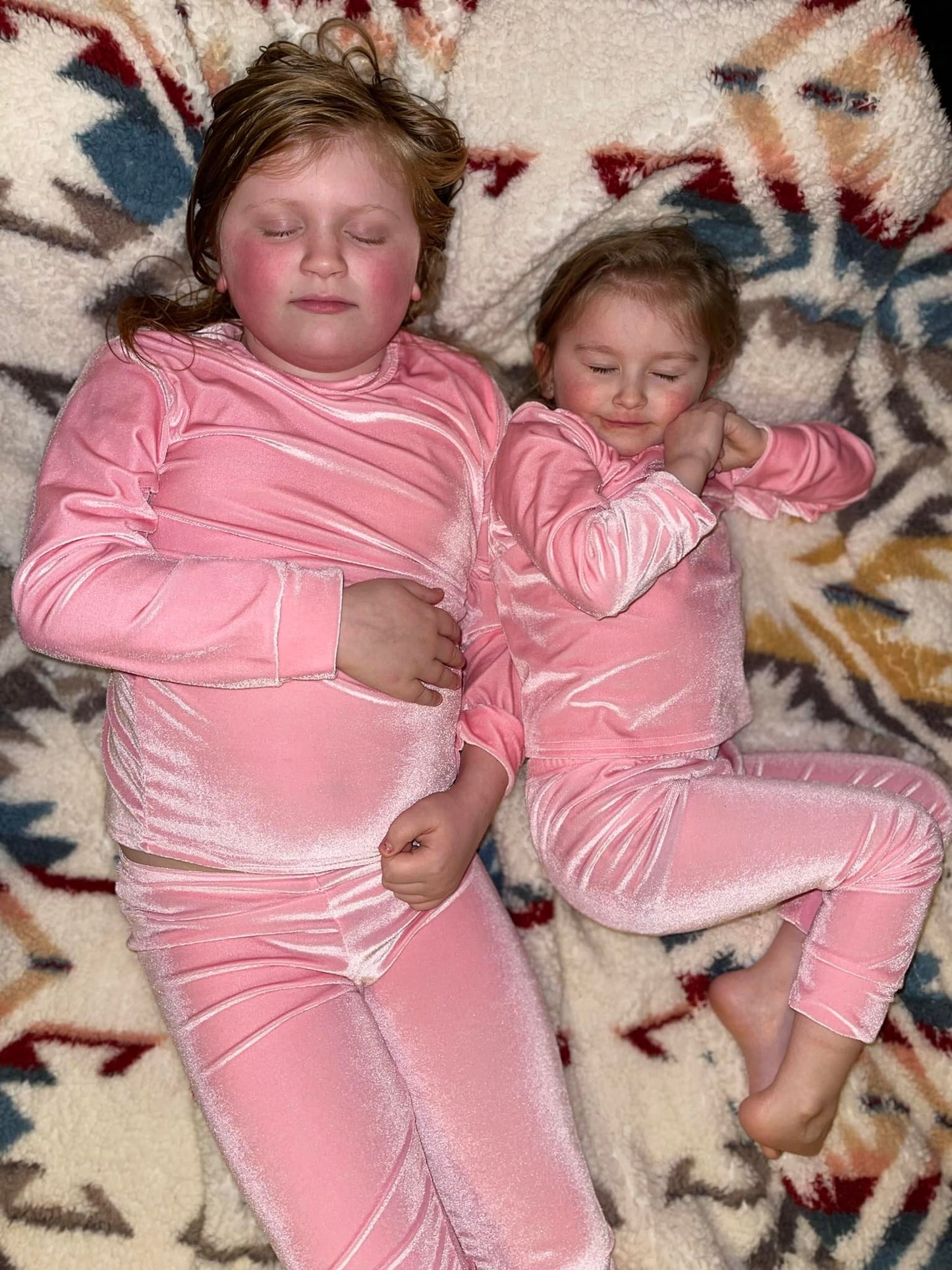 pink velvet jammies