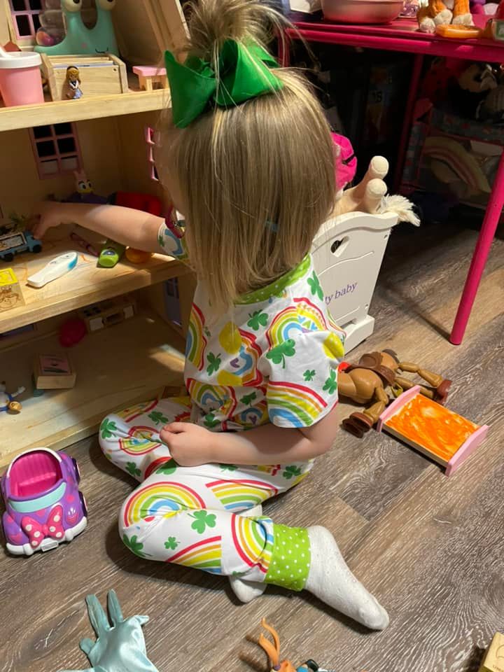 shamrock rainbow jammies