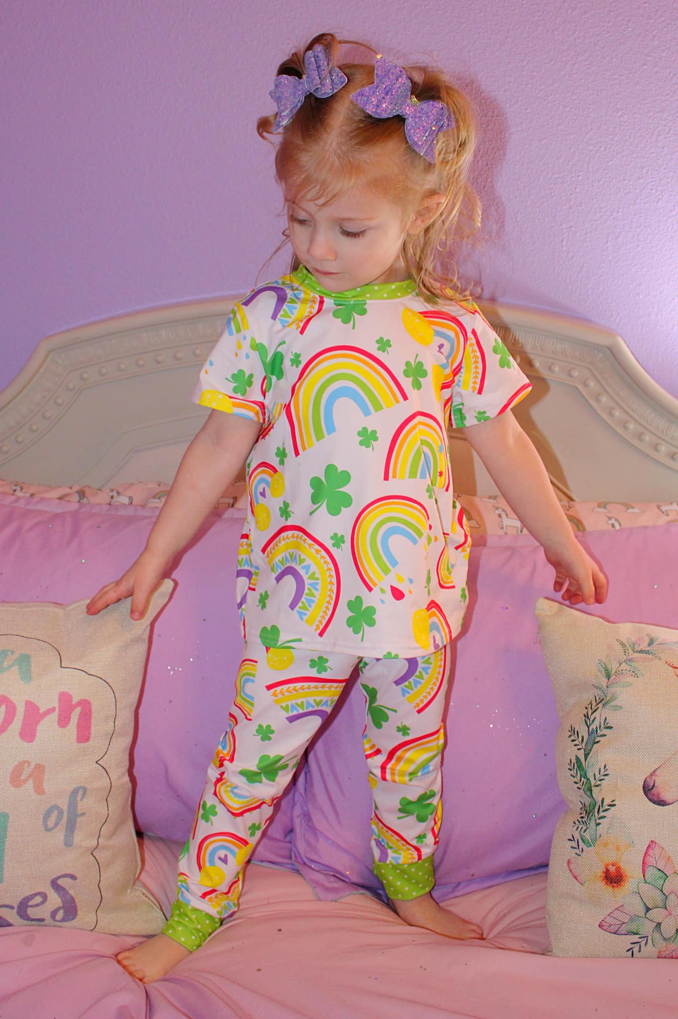 shamrock rainbow jammies