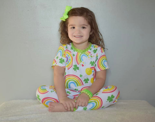 shamrock rainbow jammies