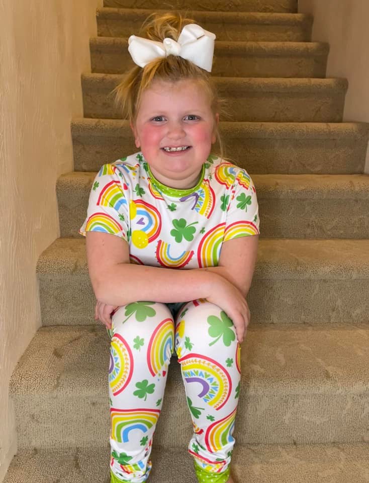 shamrock rainbow jammies