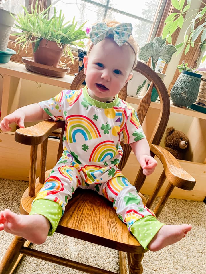 shamrock rainbow jammies