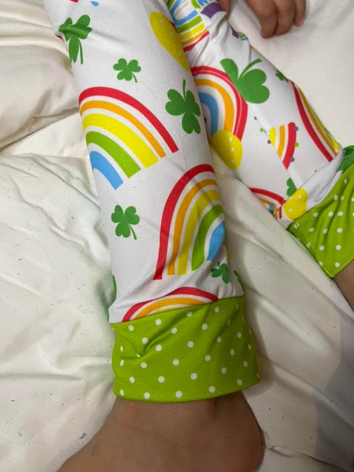 shamrock rainbow jammies