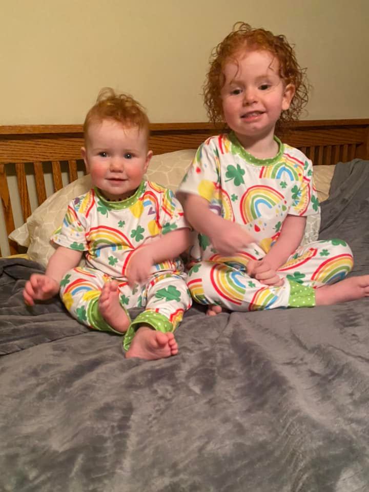 shamrock rainbow jammies