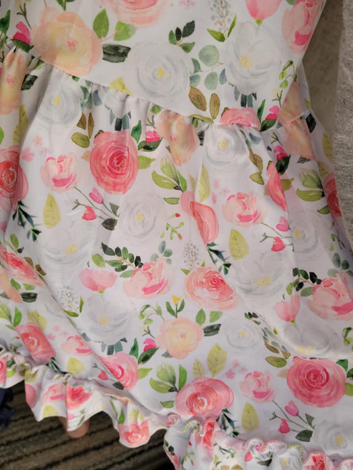 MAMA easter watercolor floral dress