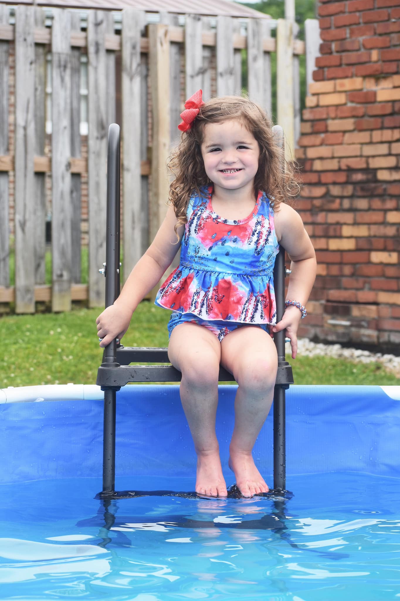 Fourth of July racerback swim