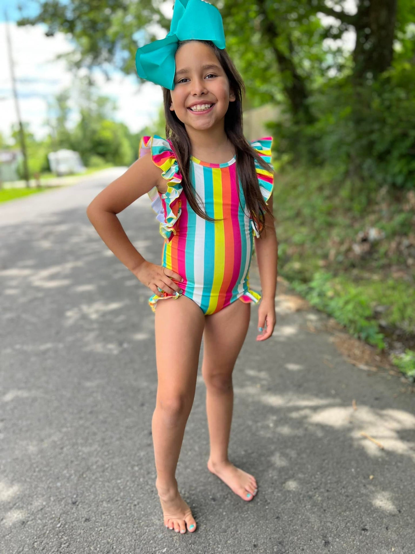 Bright Stripes Laileigh Swim