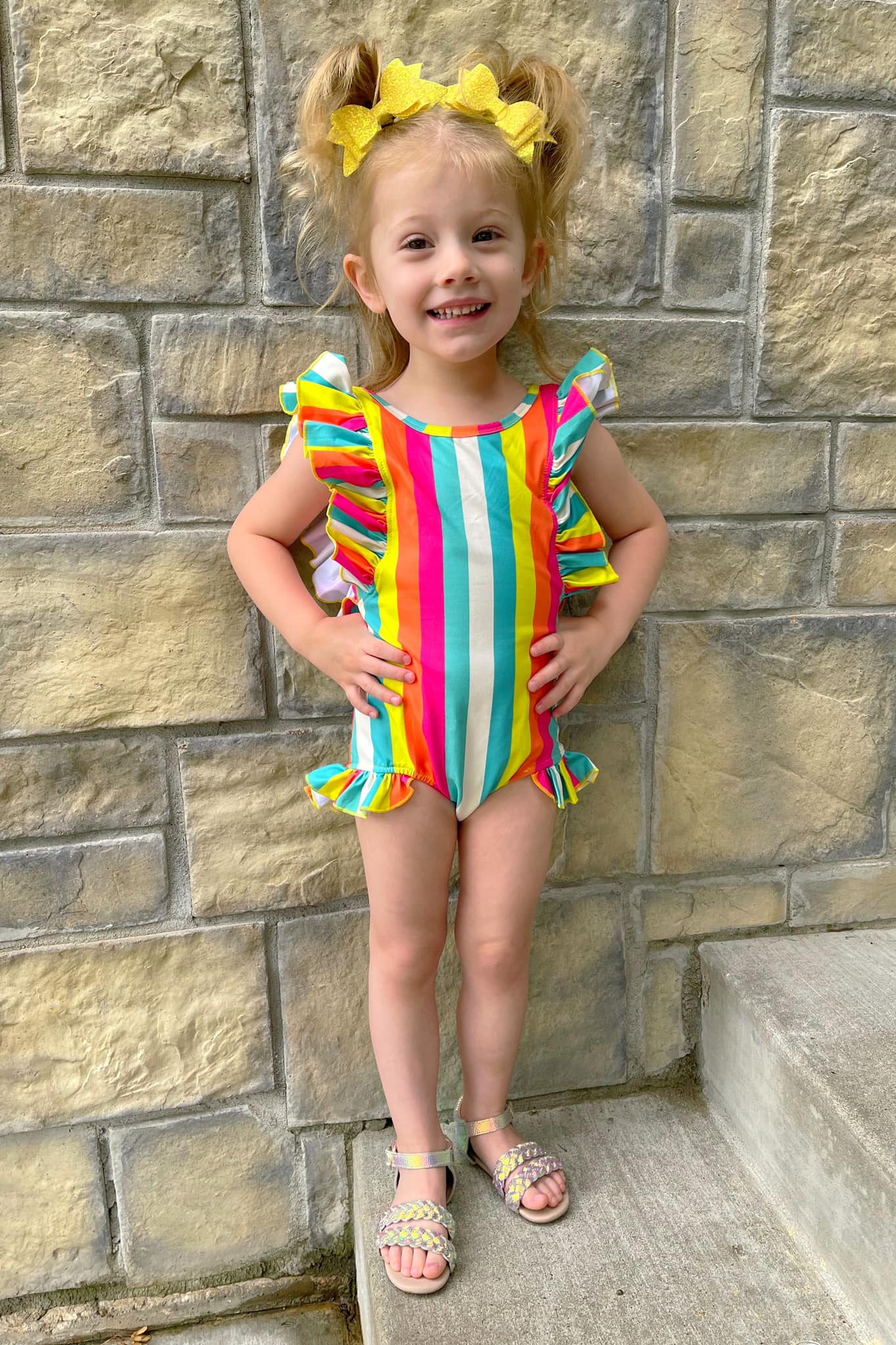 Bright Stripes Laileigh Swim