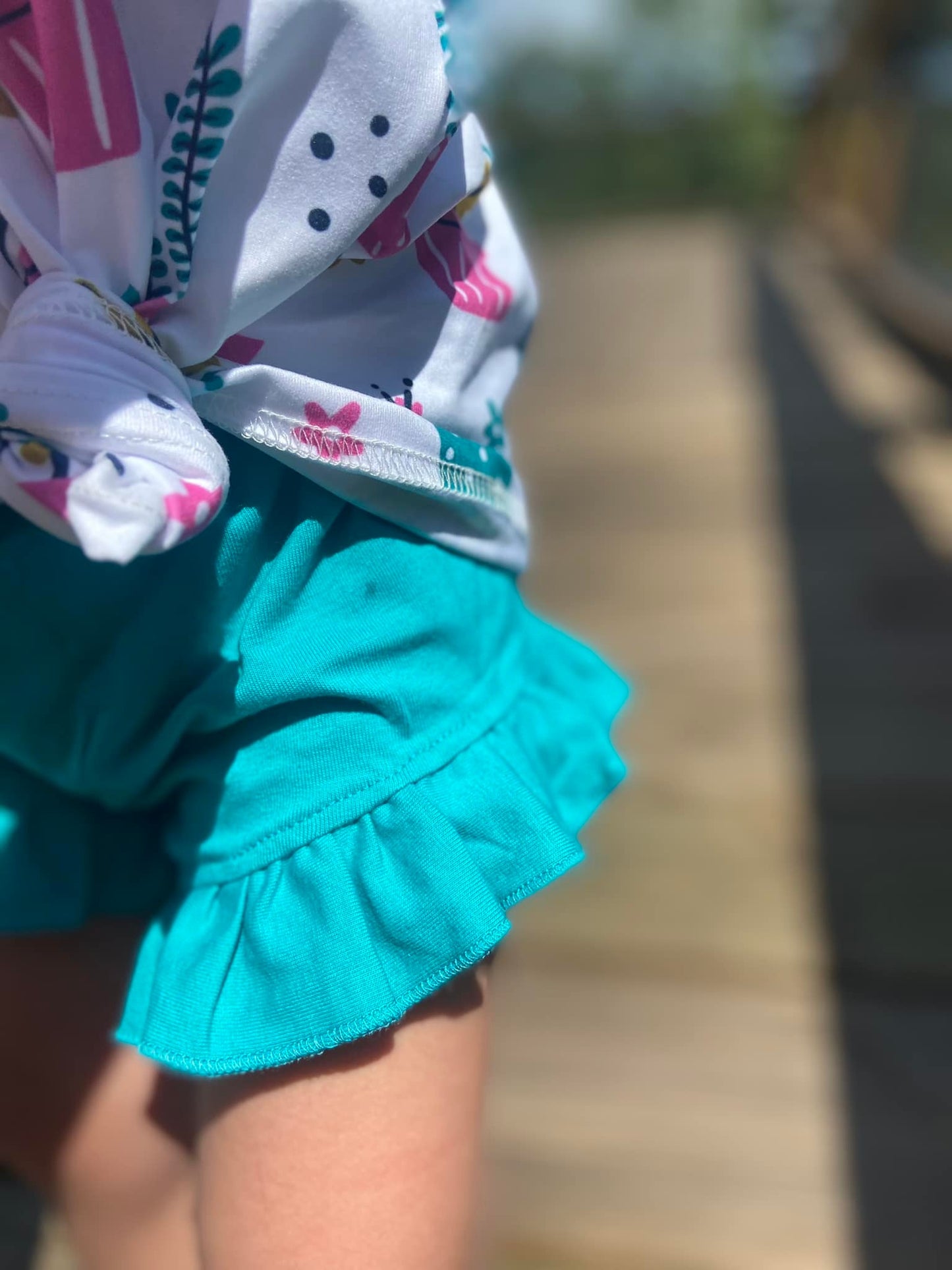 teal shorties