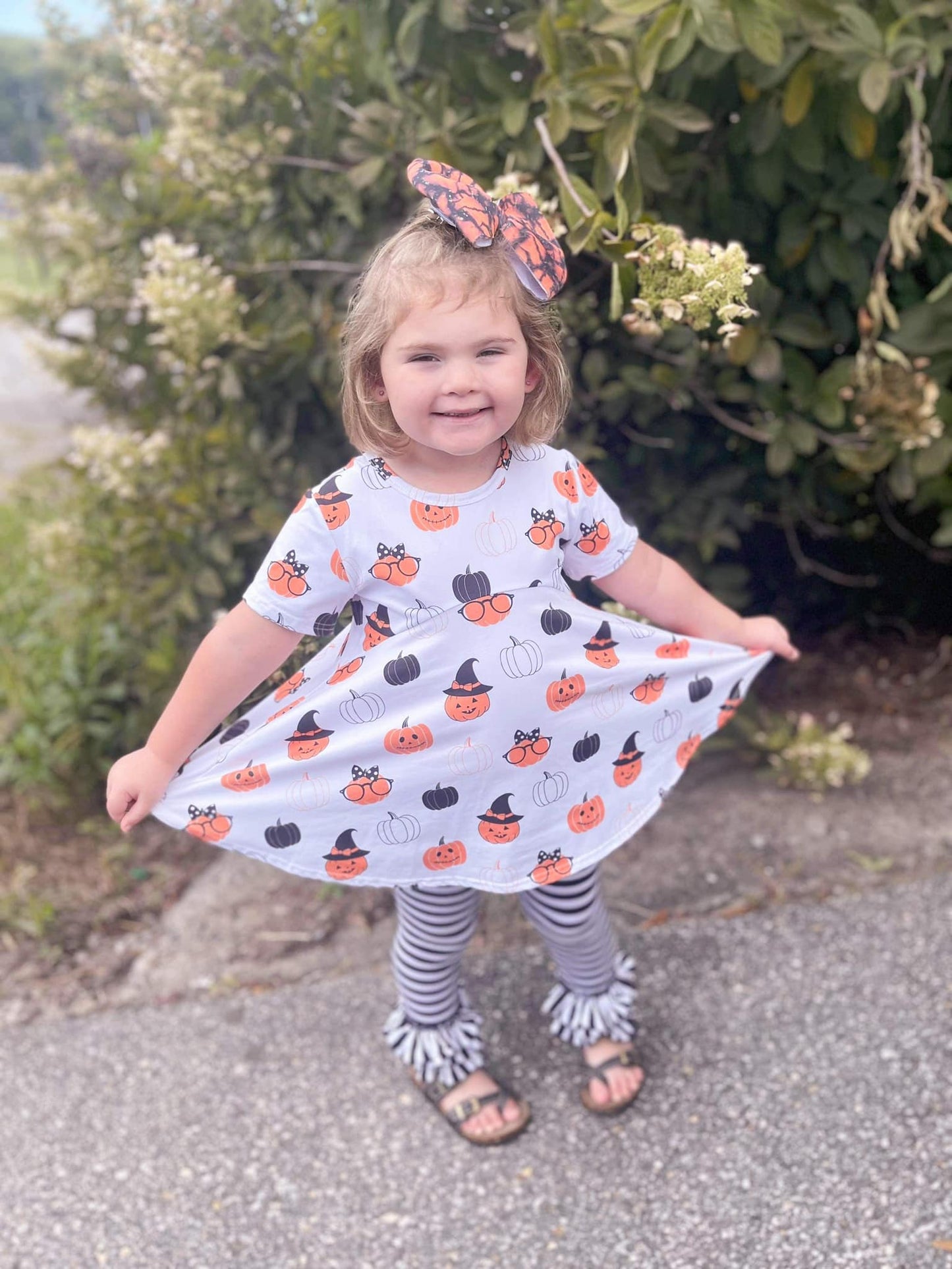 short sleeve Allie pumpkins top