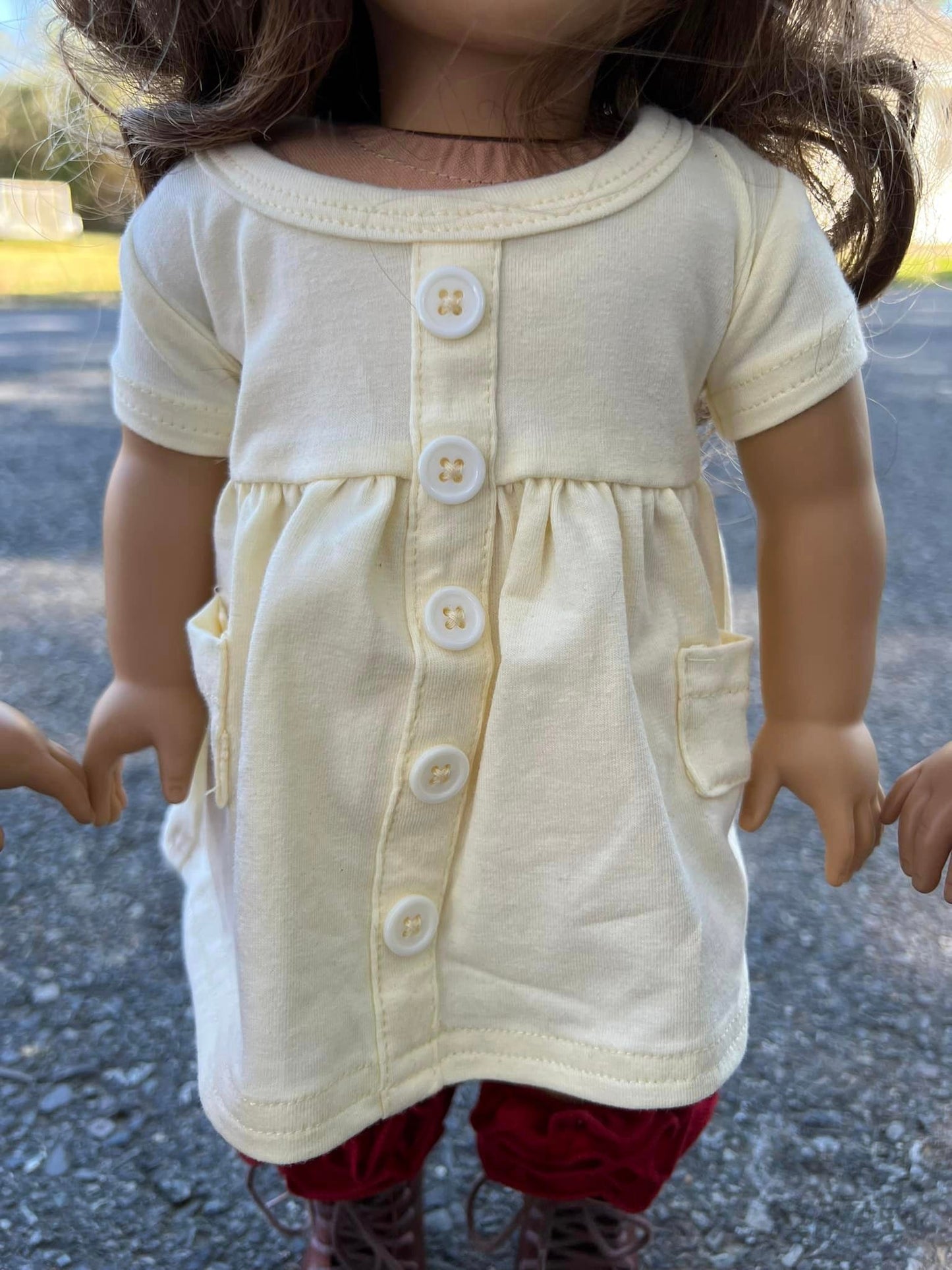 DOLL cream ss tinsley dress