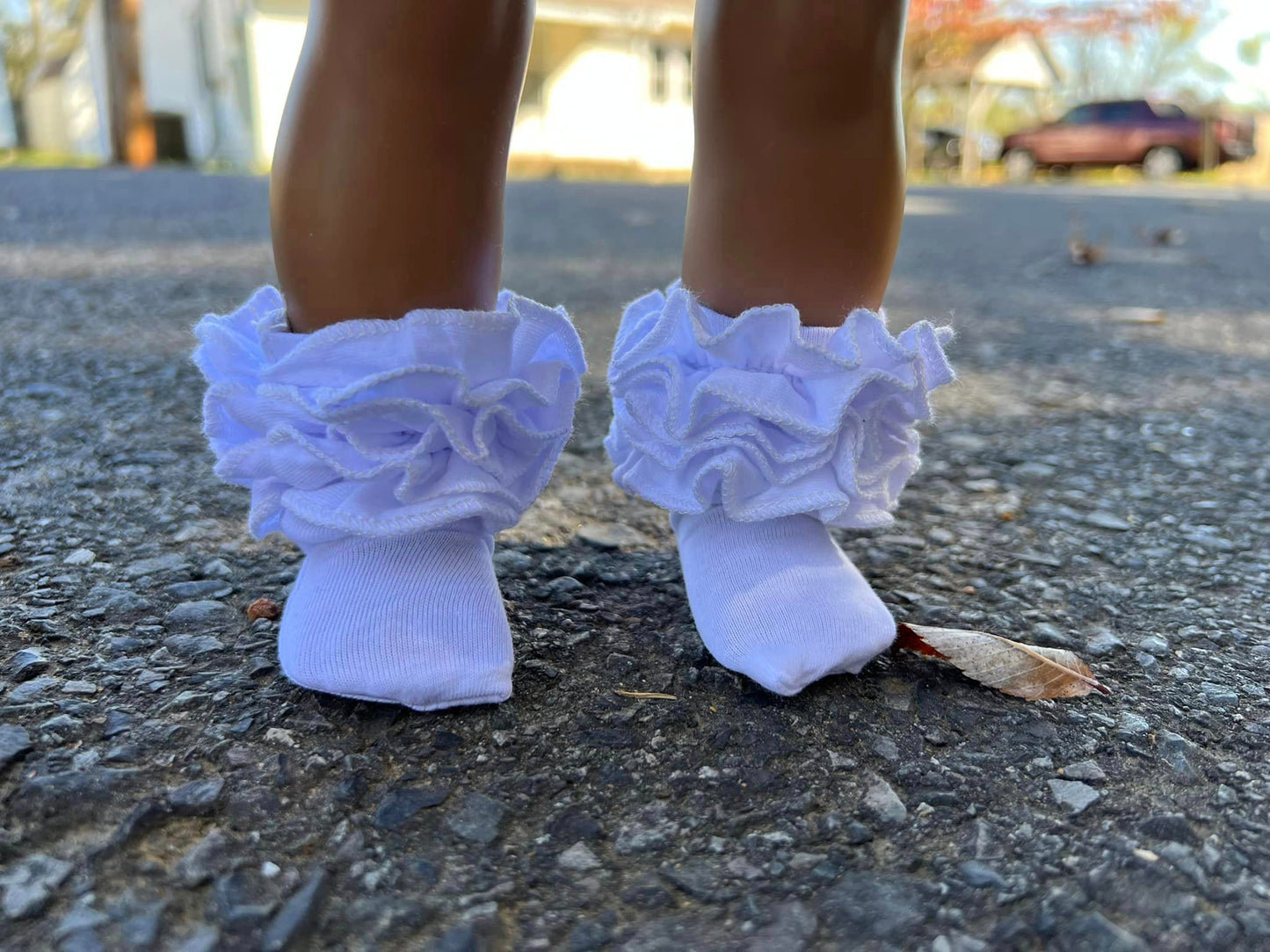 DOLL icing boot socks (maroon,black,cream and white)