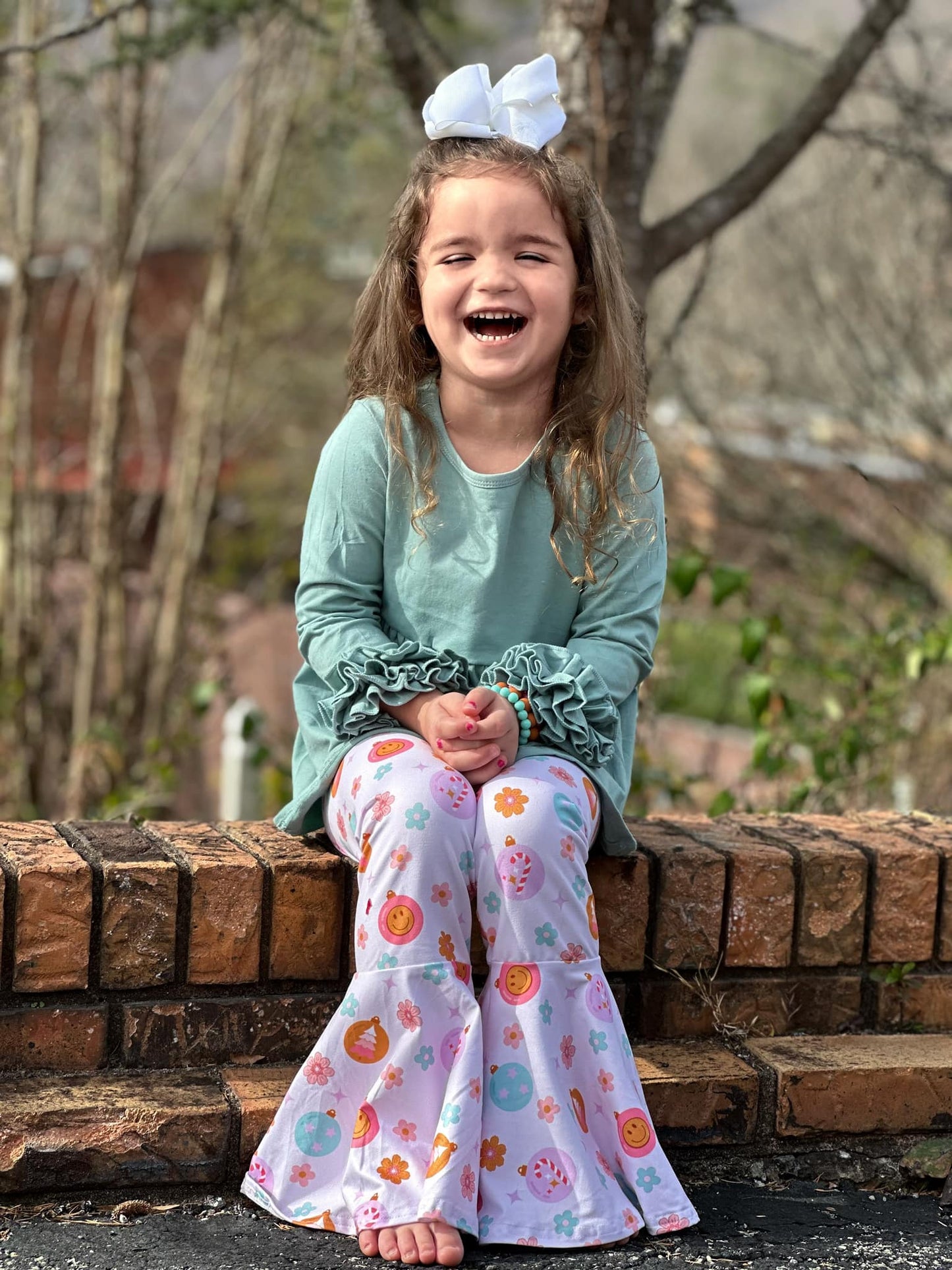 peaceful blue icing tunic