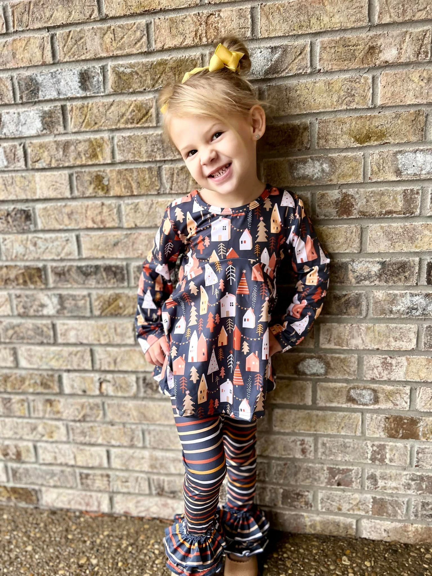 boho stripe triple bells