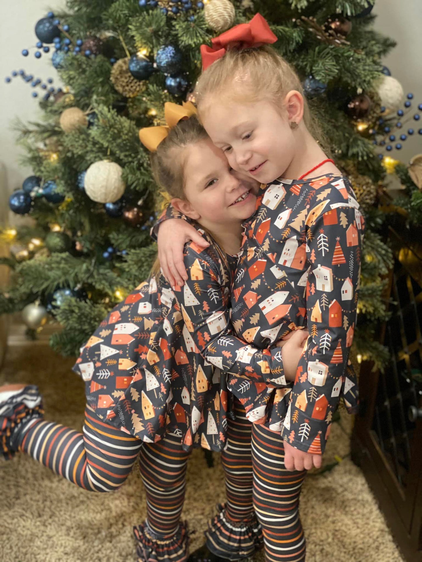 boho stripe triple bells