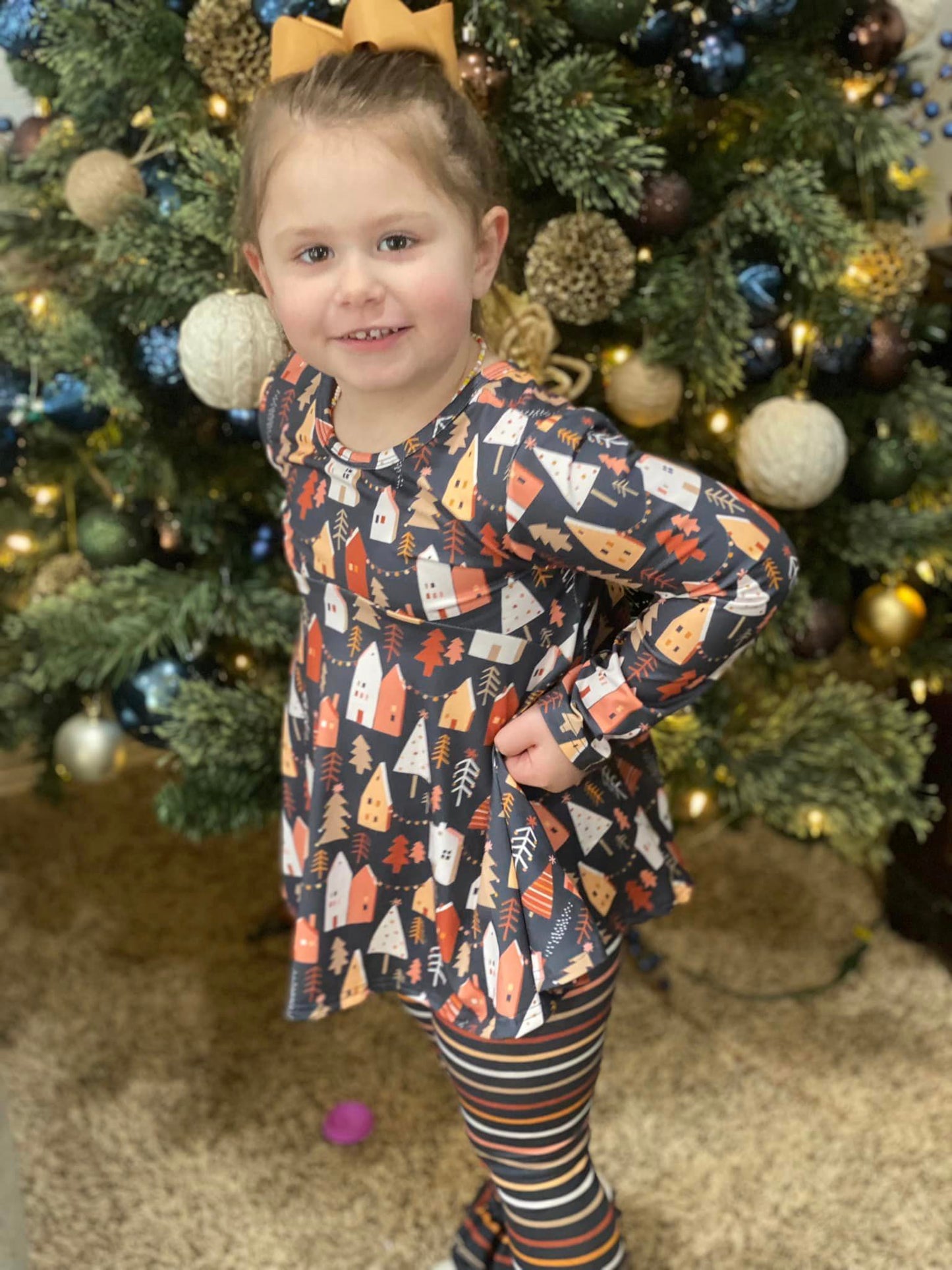 boho stripe triple bells