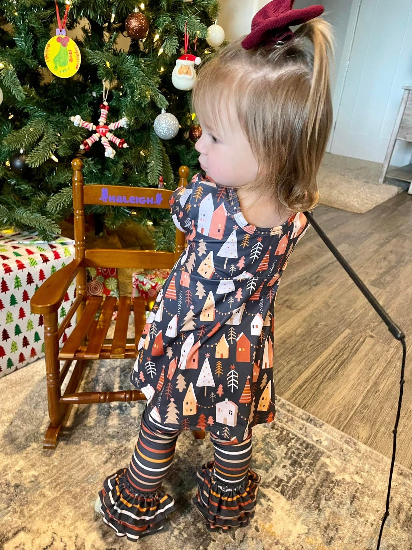 boho stripe triple bells