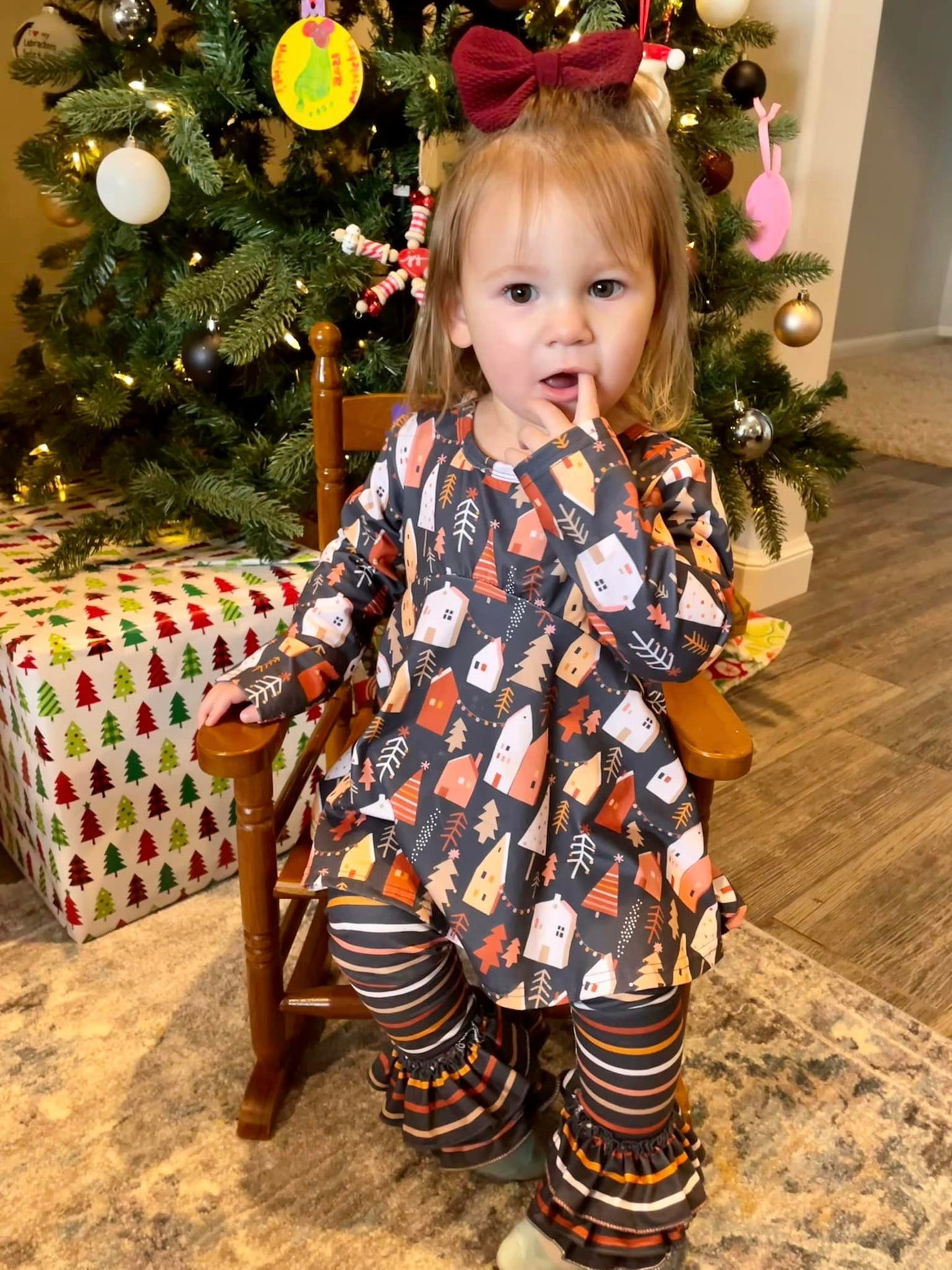 boho stripe triple bells