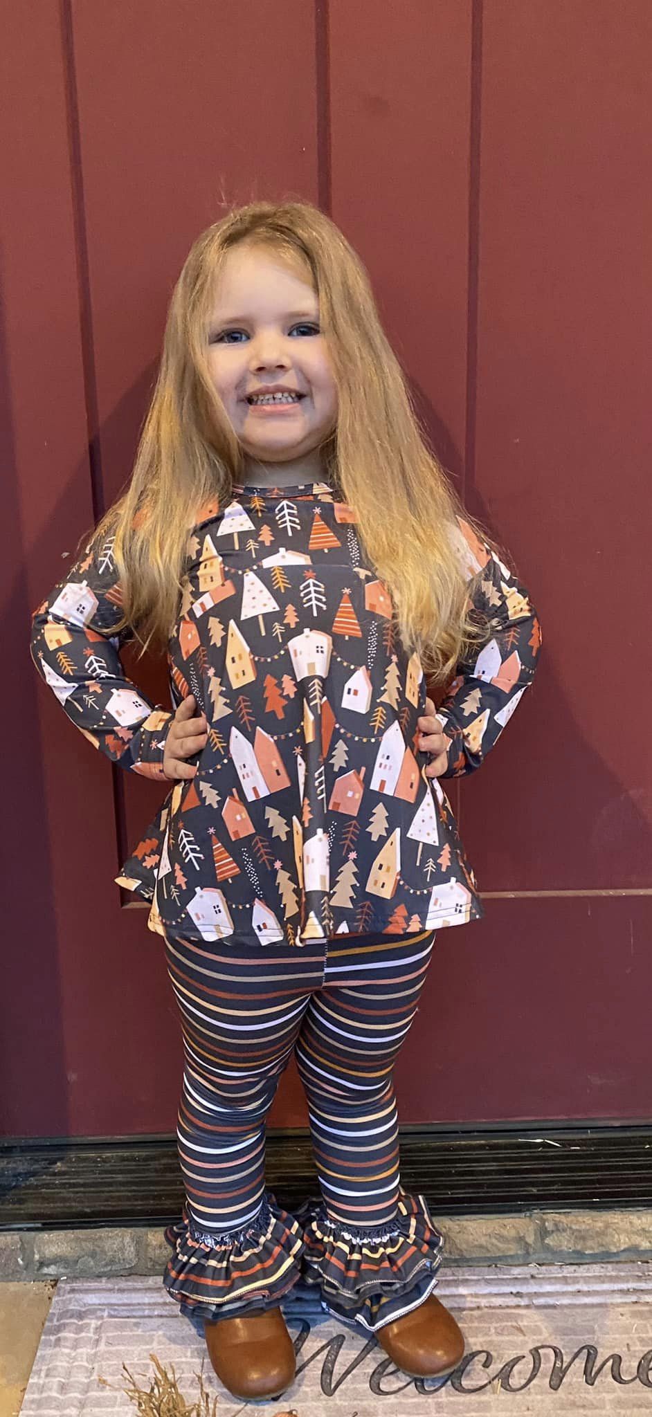 boho stripe triple bells