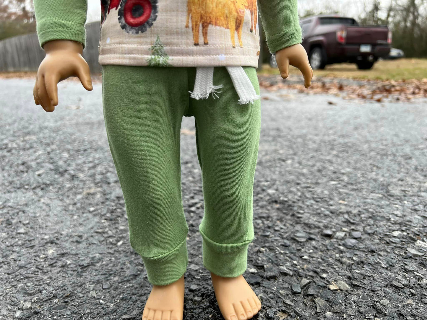 DOLL farm animal raglan and lounger pants set