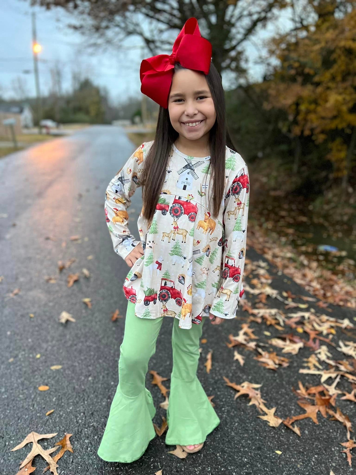 olive green extra wide bells