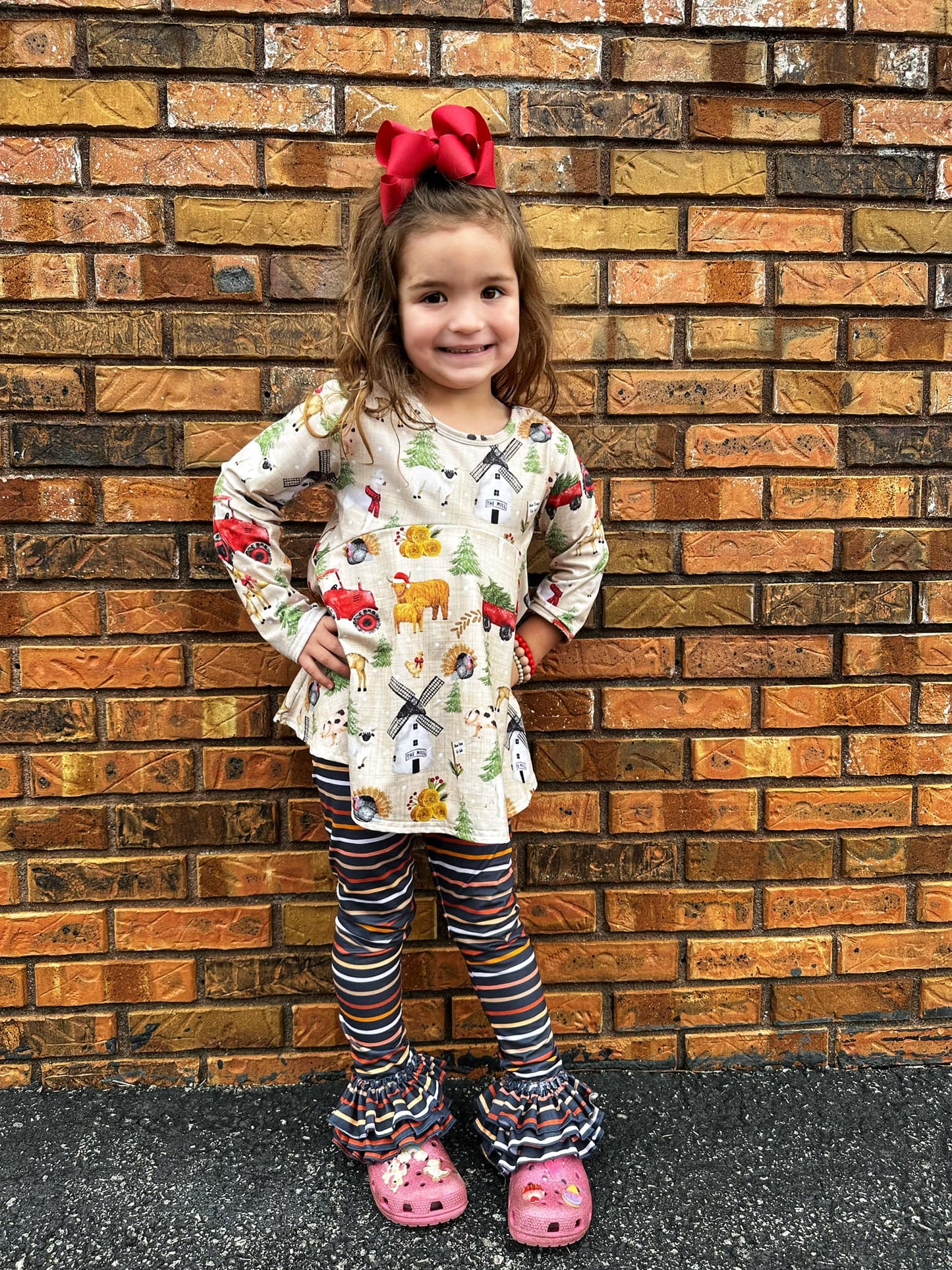 boho stripe triple bells