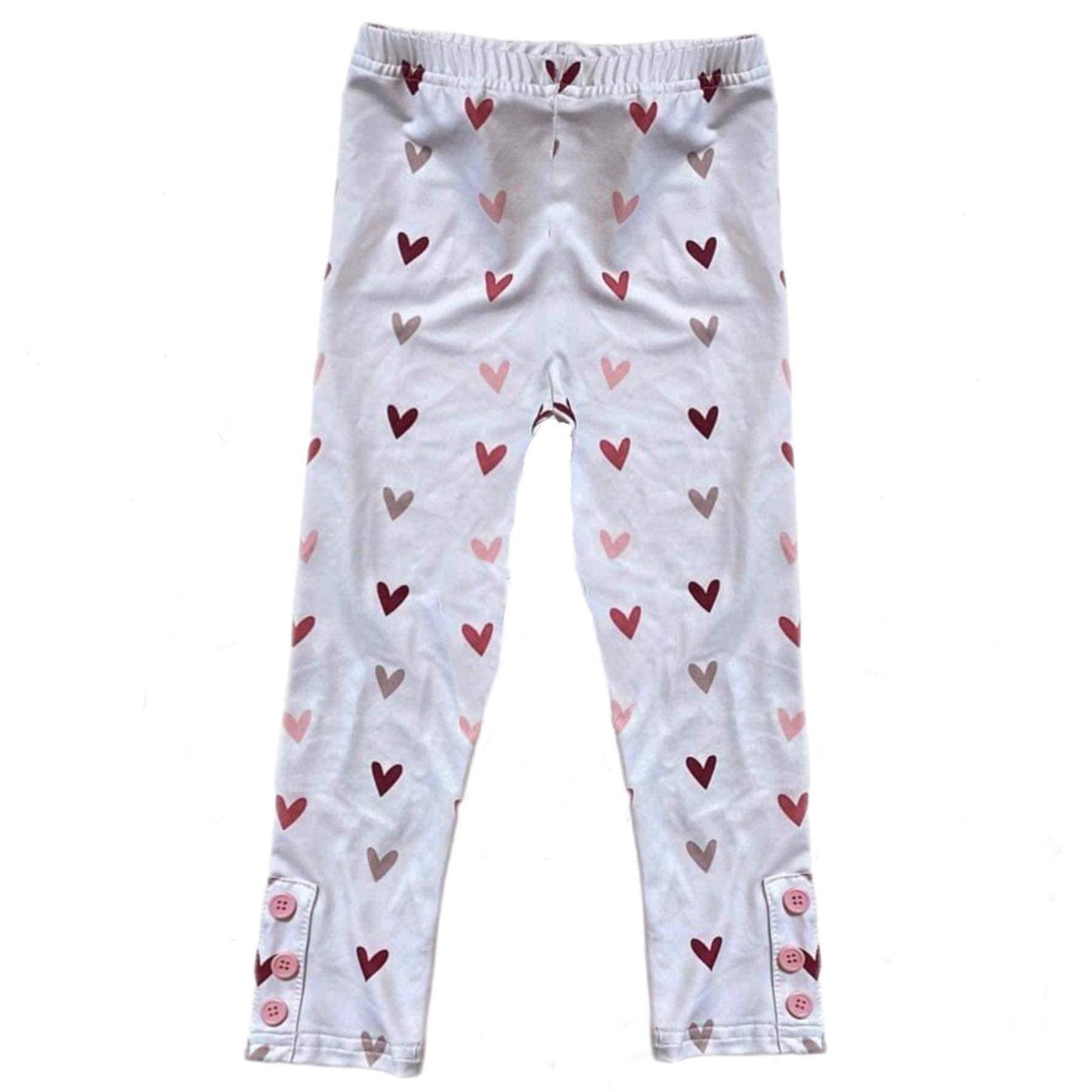 heart button leggings