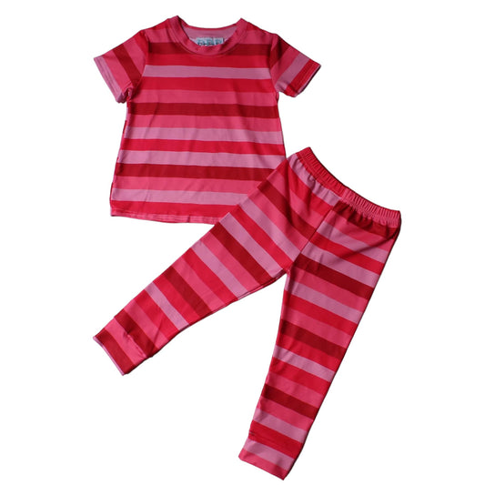 valentine stripe jammie’s