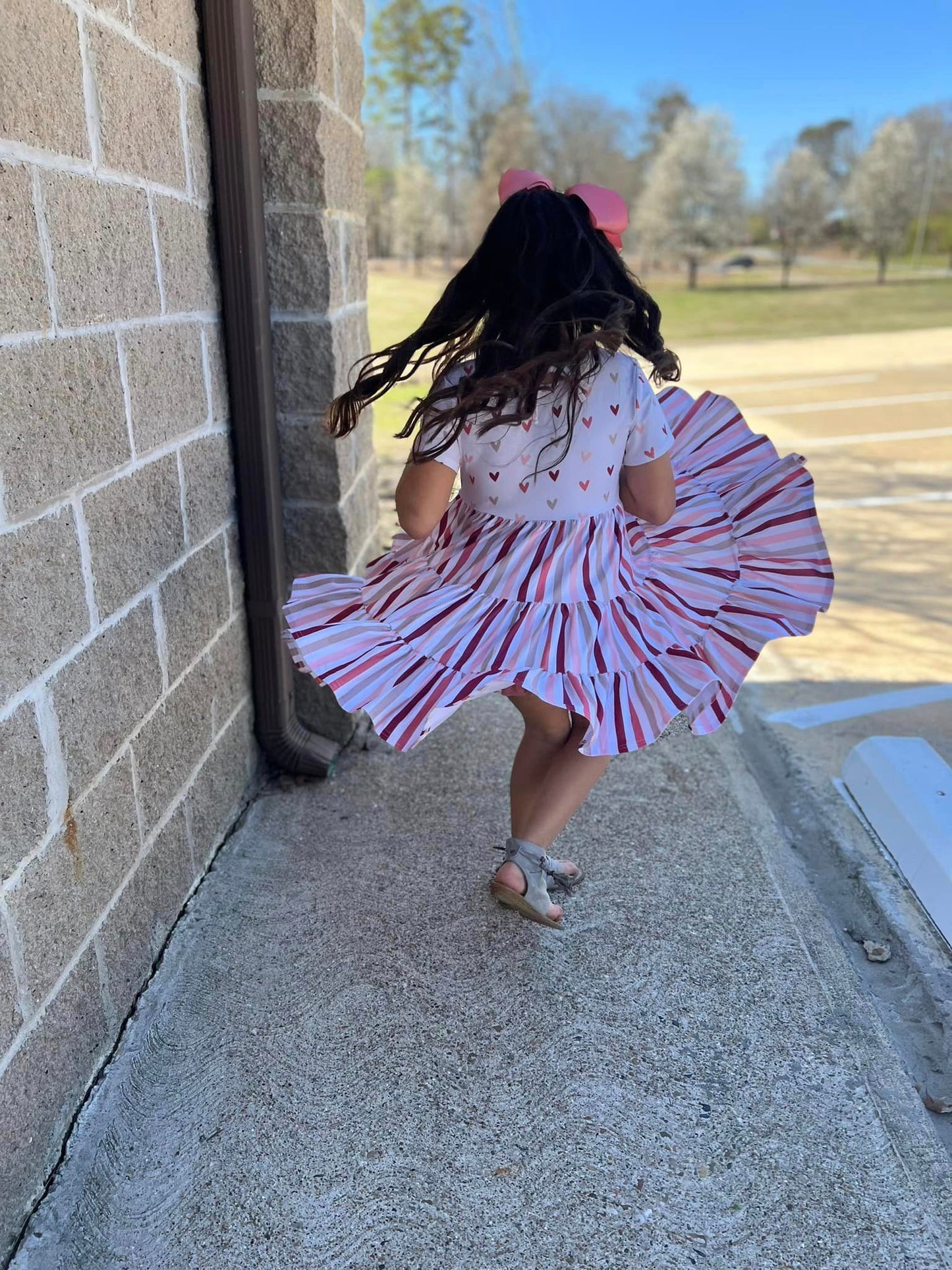 hearts and stripes bella twirl dress