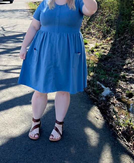 Mama steele blue SS Tinsley dress