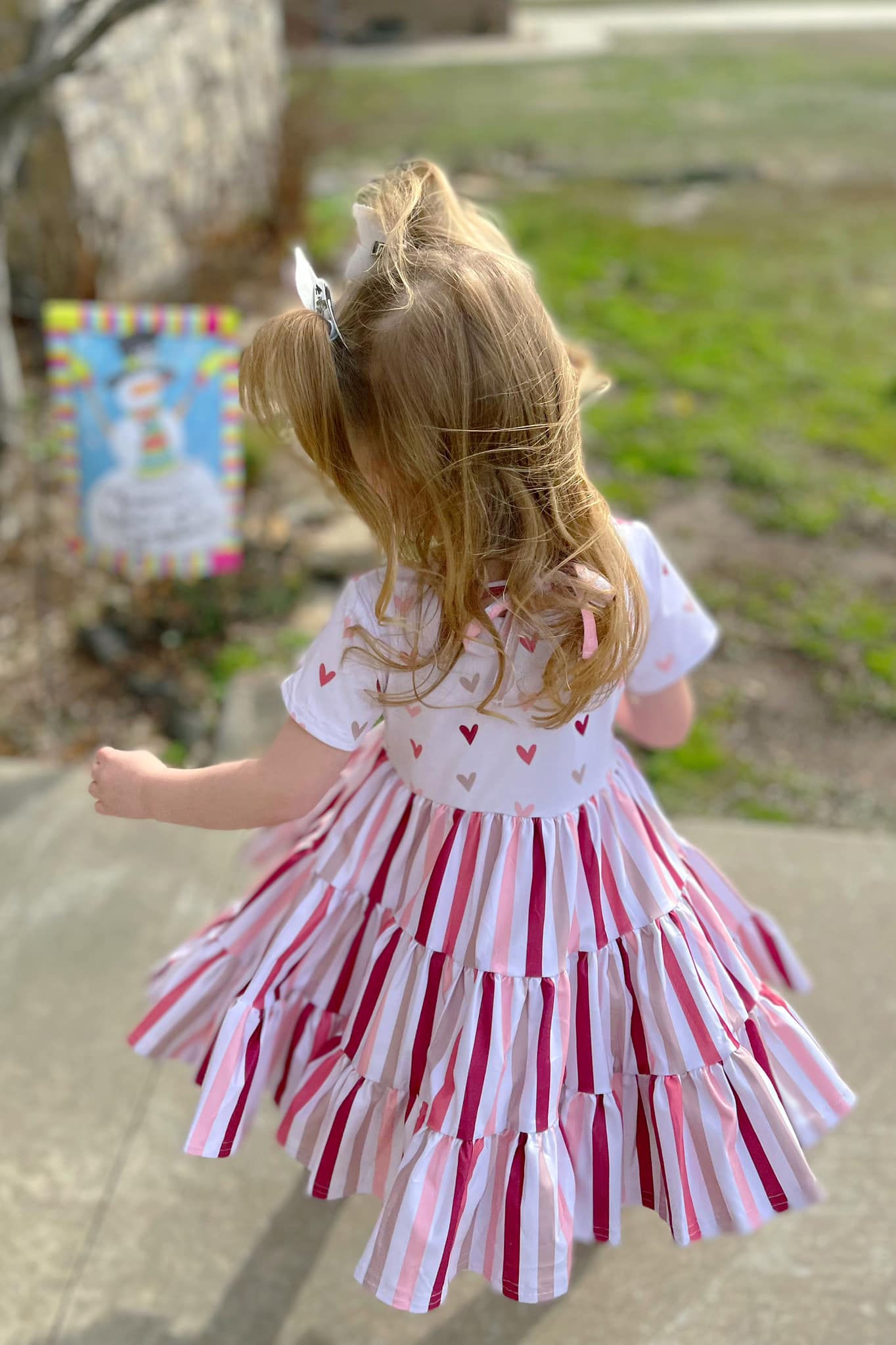 hearts and stripes bella twirl dress