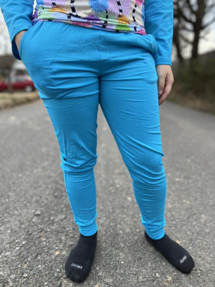 pool blue joggers